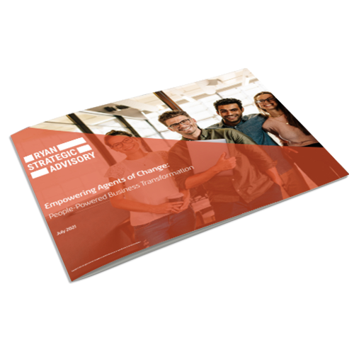 People-Powered Business Transformation: Ryan Advisory Strategic White Paper mockup.