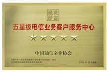 Five-Stars Customer Service Award - TP in China