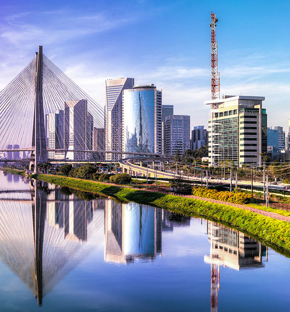 São Paulo cityscape showcasing a modern urban environment in Brazil.