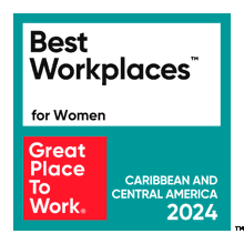 Best workplaces for women logo, caribbean and central america 2024