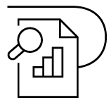 spotlight over chart icon