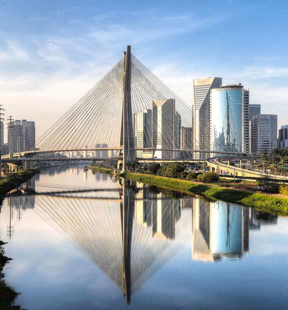 TP in Brazil banner highlighting landmarks of São Paulo.