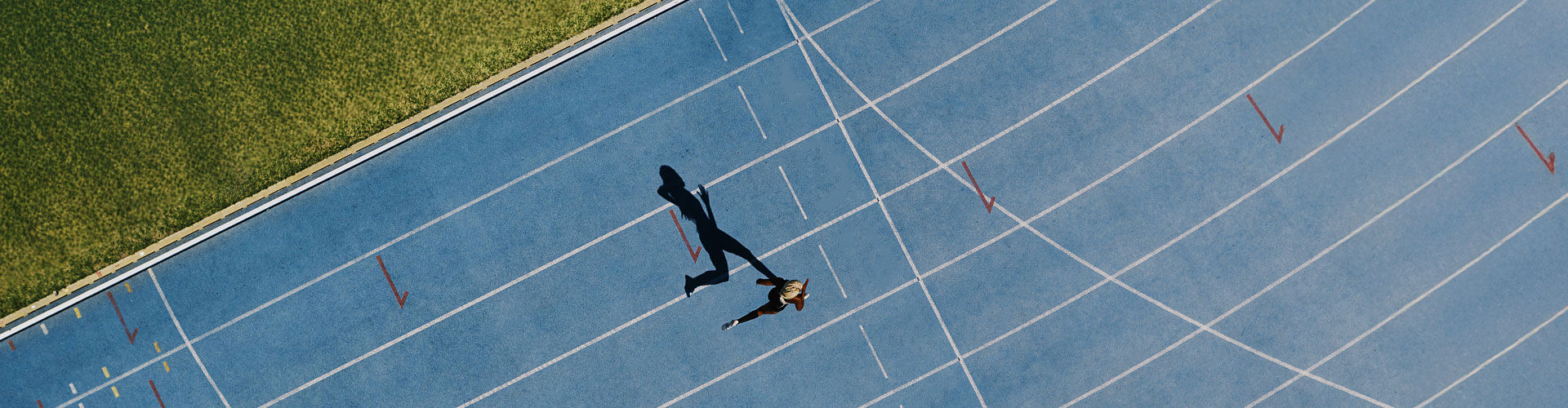 Athlete running a marathon