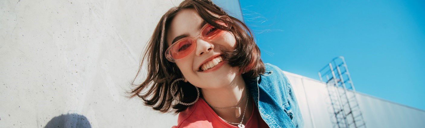 Smiley girl on a sunny day