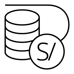 Black coins icon
