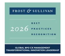 Frost & Sullivan 2026 Global CXM Innovation Leadership award badge
