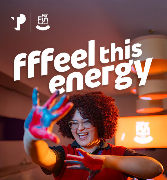 TP For Fun Festival banner with the phrase “Ffeel this energy”