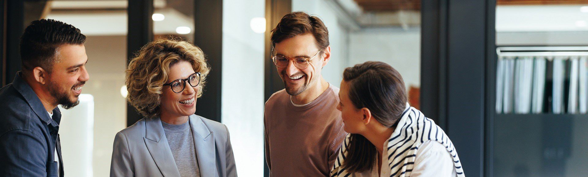 Team on a meeting at the office