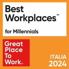 Best Workplaces for Millennials Italy 2024 badge by Great Place to Work.