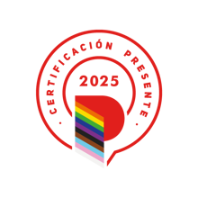 Certificación Presente badge awarded to TP in Peru and TP in Colombia.