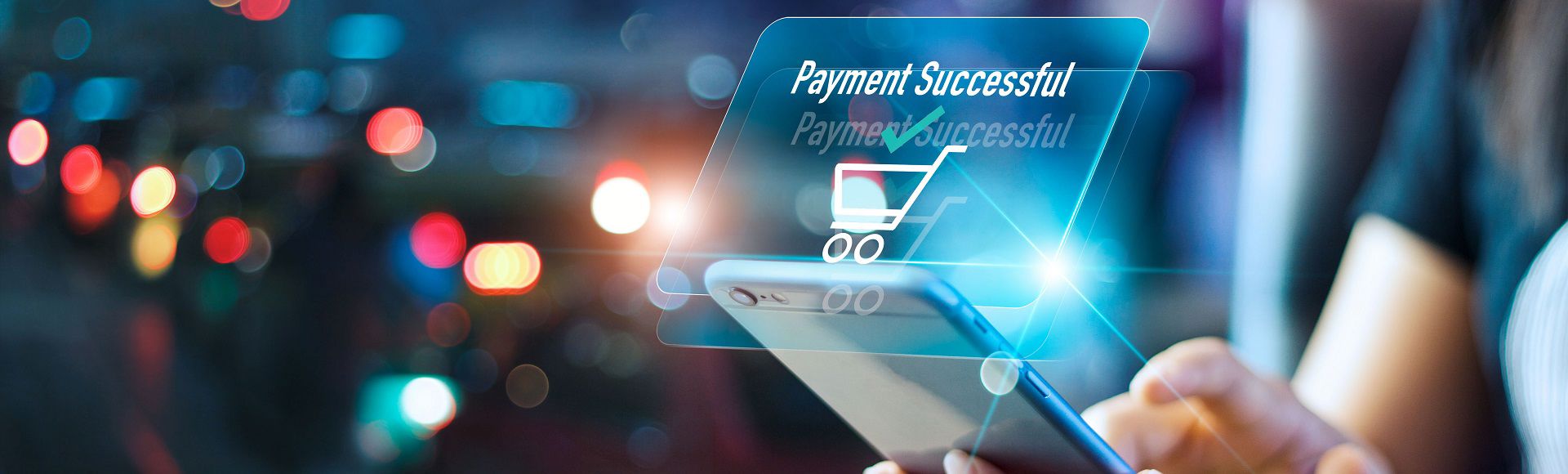 Payment confirmation displayed on a smartphone screen.