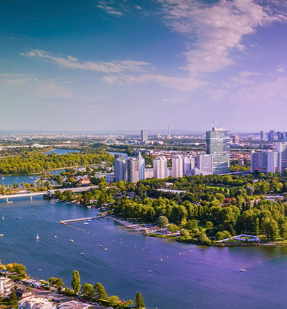 View of the city of Vienna, in Austria.
