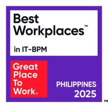 Best Workplaces in IT-BPM Philippines 2025 badge by Great Place to Work.