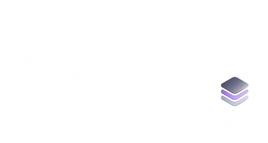 TP.ai Collect white logo.