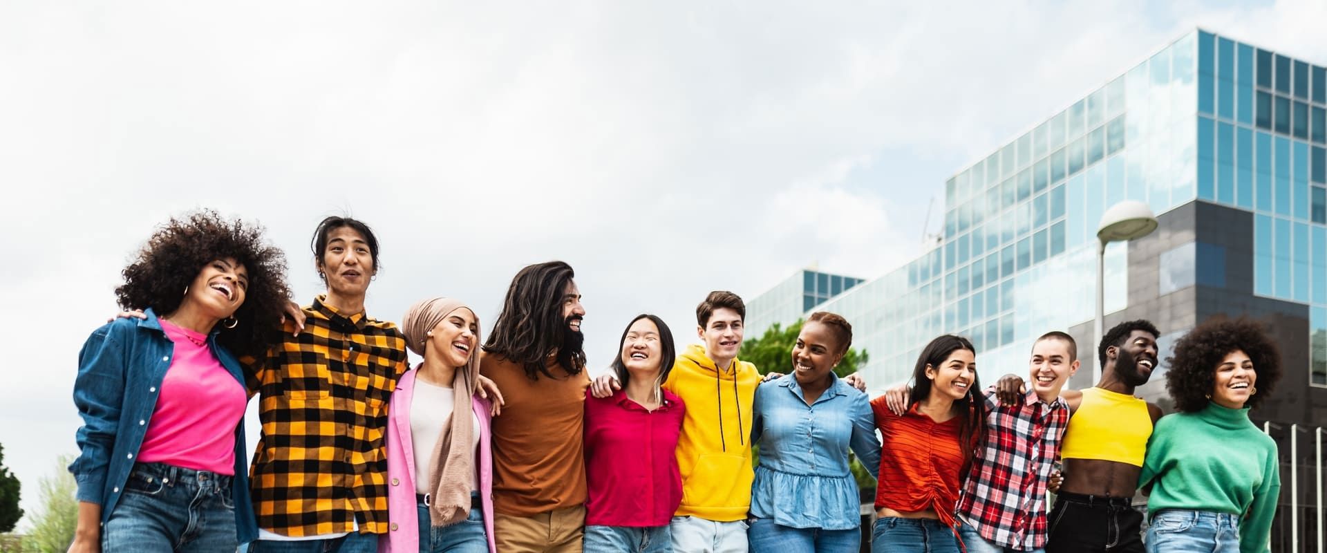 Diverse group of friends 