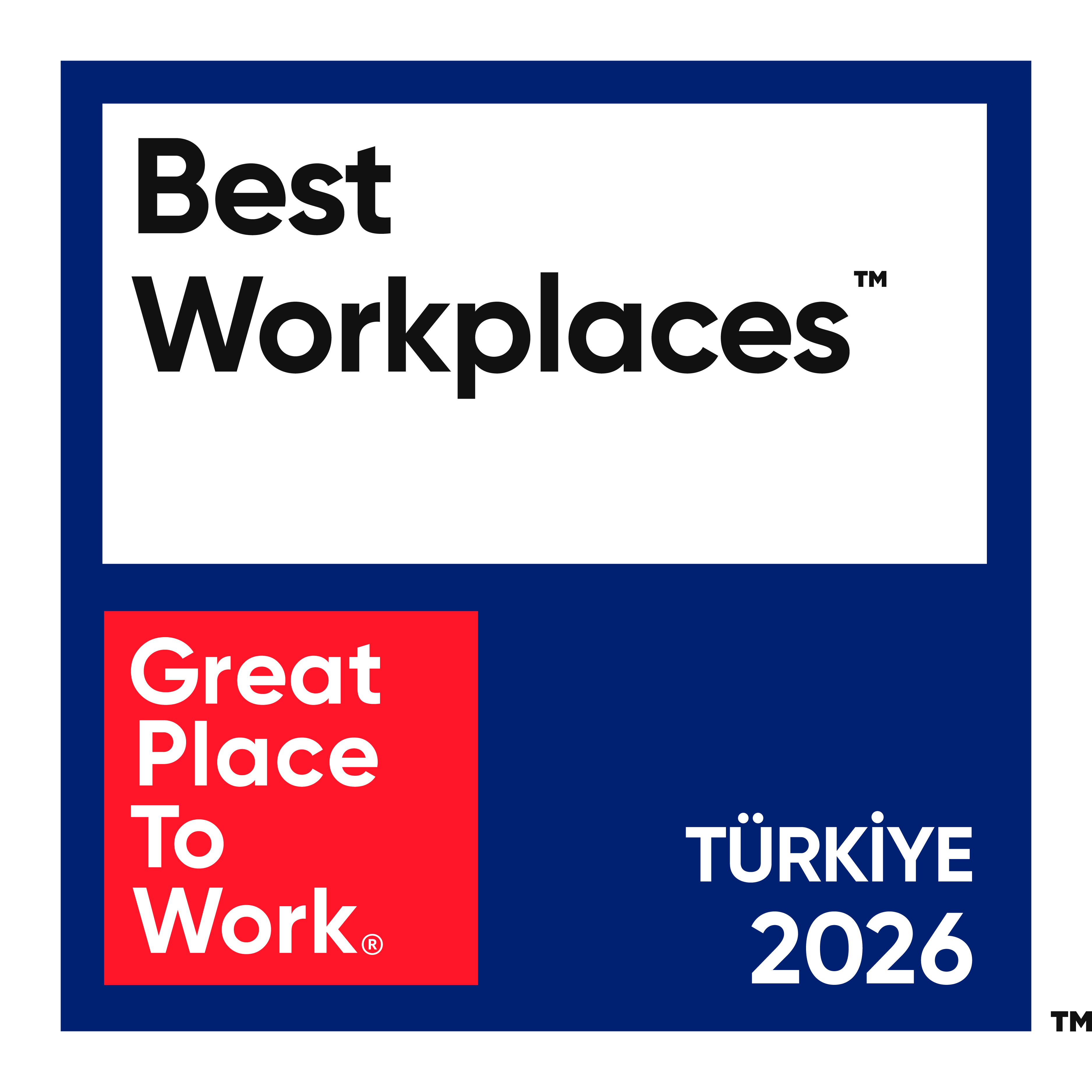 2026 Best Workplaces™ award badge - TP in Turkey