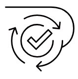 Black check icon