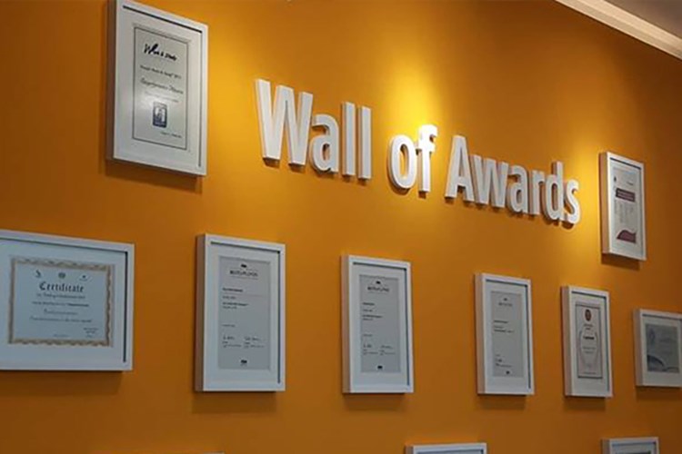 TP Wall of awards