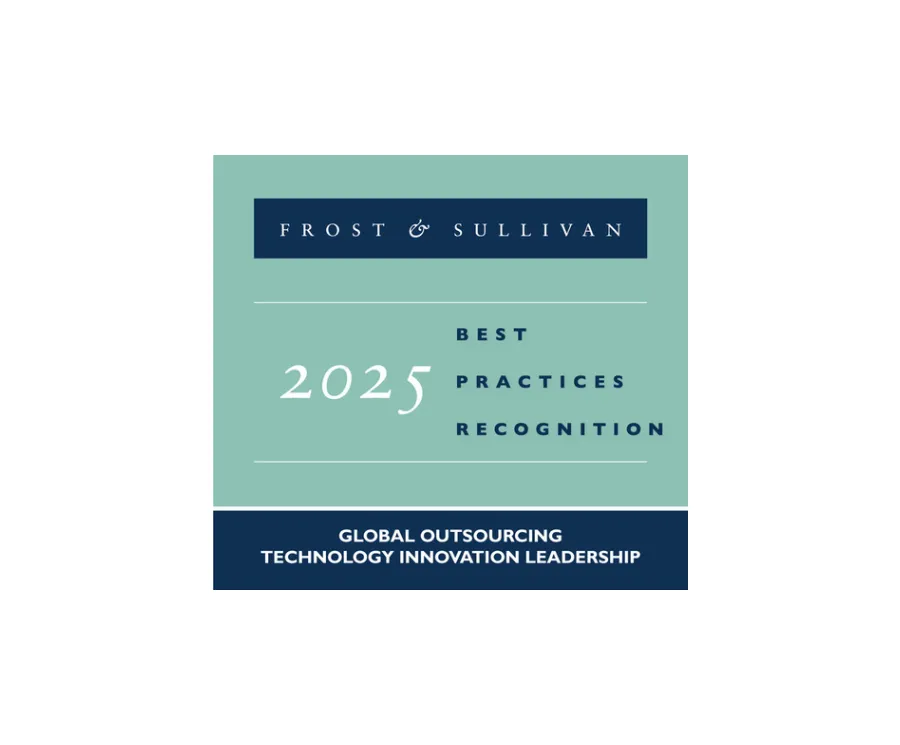 Frost & Sullivan 2025 Technology Innovation Leadership Award presented to TP in Global Outsourcing.