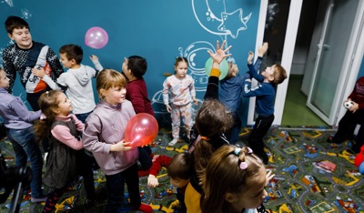 Kids having fun, representing hope and improved lives through TP for UNICEF efforts.