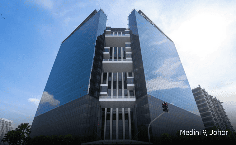 TP office building exterior showcasing contemporary architecture and scale.