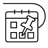 Black calendar icon