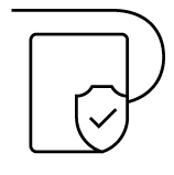 Black safety icon