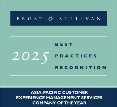 Frost & Sullivan Asia-Pacific Company of the Year Recognition in CX Management Services