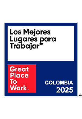 GPTW 2025 Best Workpalces award badge - TP in Colombia 