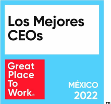 Los Mejories CEOs, Great Place to Work logo Mexico 2022
