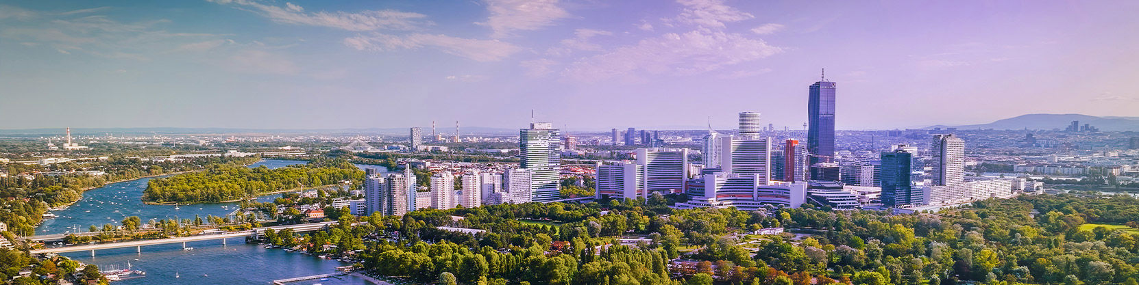 View of the city of Vienna, in Austria.