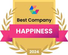 Comparably Best Company - Happiness category badge