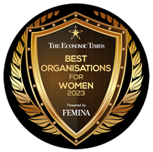 Best Organization for Women award badge