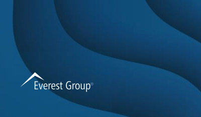White Everest group logo on a blue paper cover