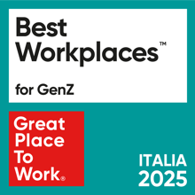 Best Workplaces for GenZ Italy 2025 badge by Great Place to Work.